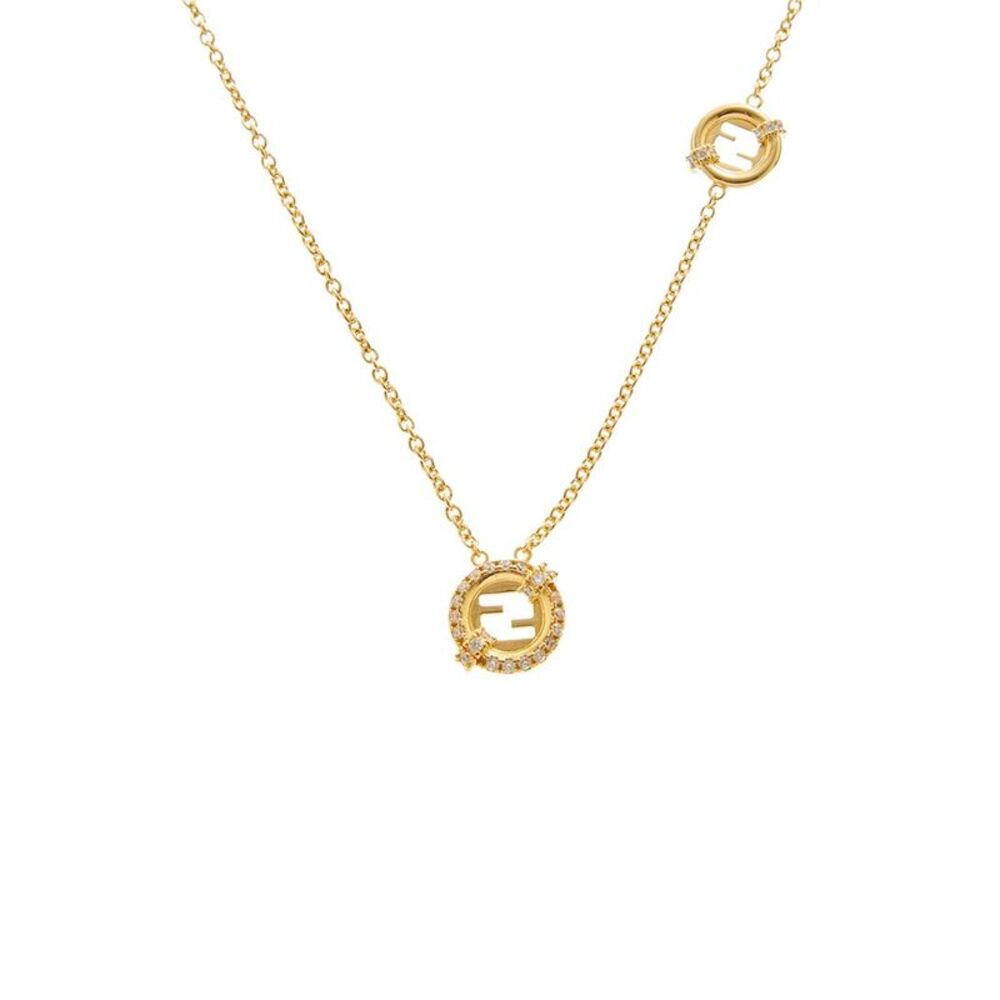 Fendi Everround Necklace, Yellow